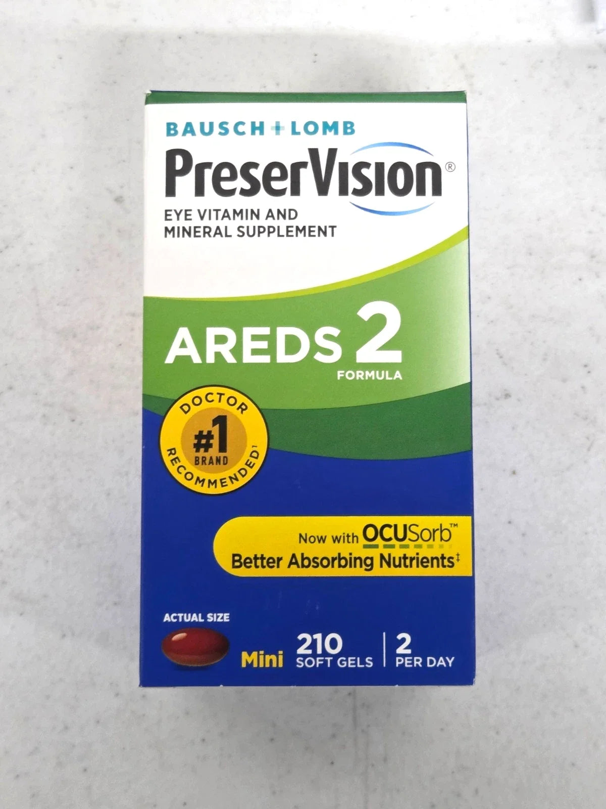 Bausch + Lomb PreserVision AREDS 2 Formula Eye Vitamins 210 Count | Lutein & Zeaxanthin